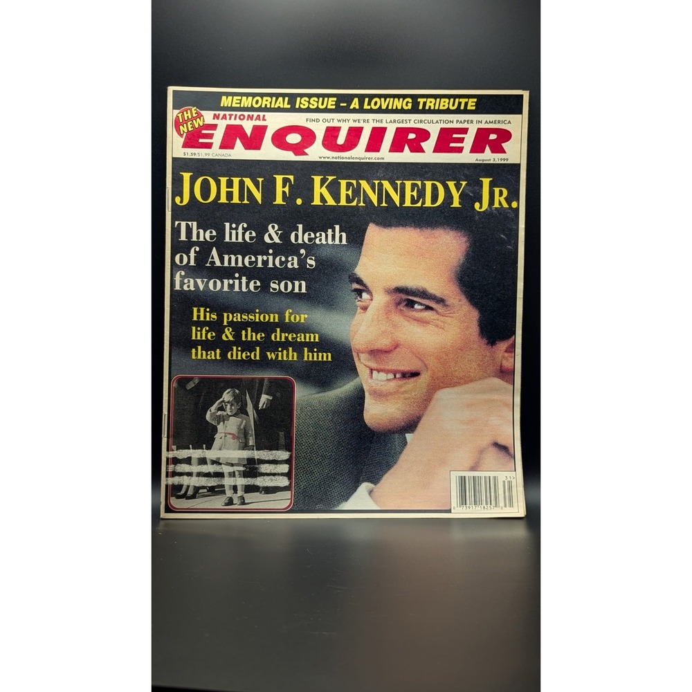 National Enquirer August 3 1999 JFK Jr Memorial Issue John F Kennedy Tribute